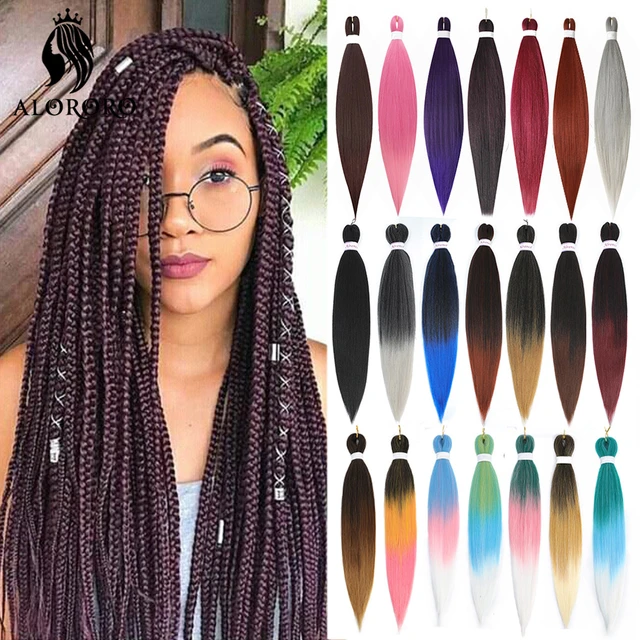 Easy Braiding Hair 26 inch long Jumbo Braids Yaki Straight Crochet  Synthetic Ombre Hair Extensions Low temperature Fiber 90g/ pc