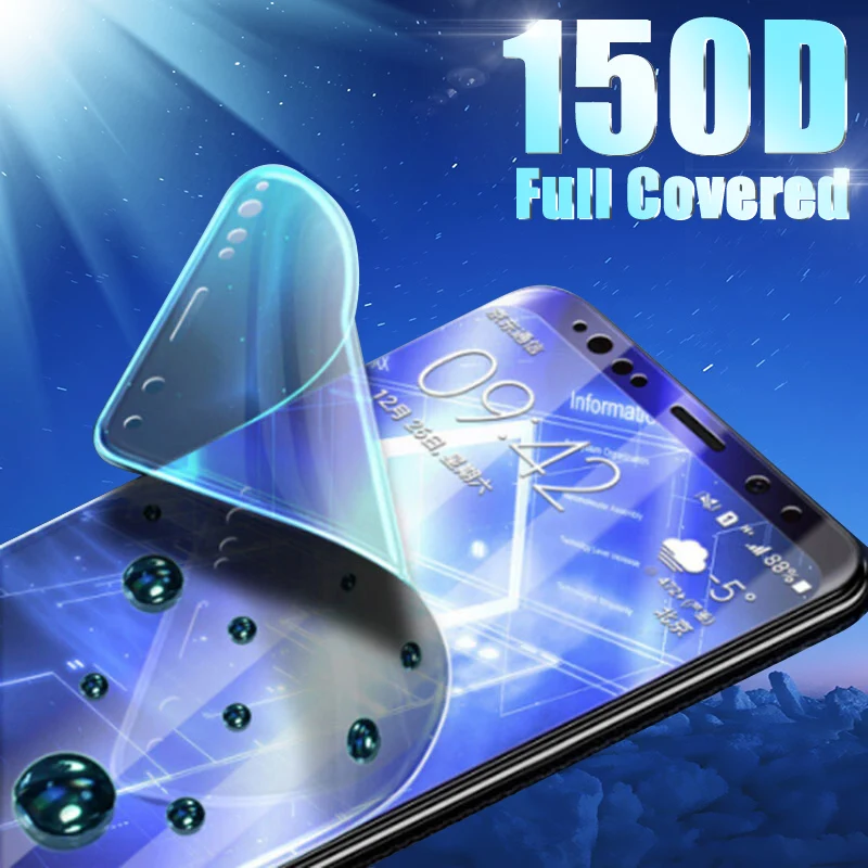 

150D Hydrogel Film Screen Protector For Samsung Galaxy S9 S8 s6 s7 edge S10e Plus Note 9 8 soft Film on Samsung S9 S8 Not glass