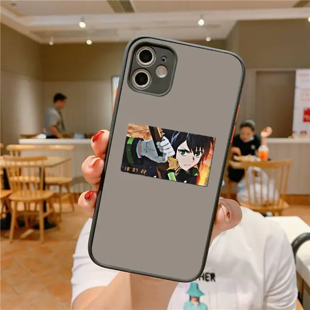 Anime Seraph of the end Yuichiro Hyakuya Phone Case for iPhone X XR XS 7 8 Plus 11 12 pro MAX Translucent Matte Shockproof shell a9