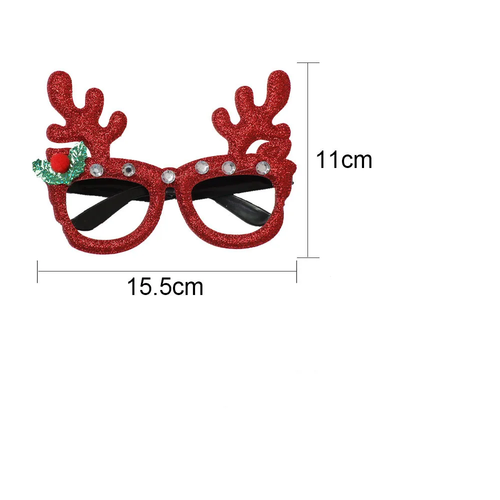 Рождественские украшения игрушки для взрослых детей рождественские очки Санты Снеговик рога очки рождественские украшения очки