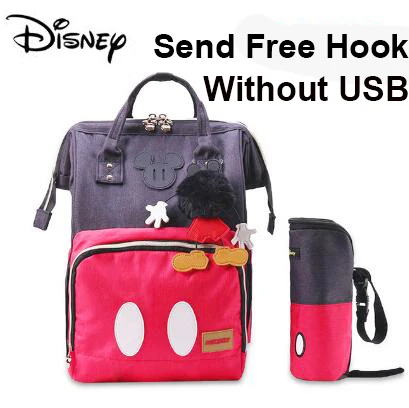 Disney Mummy Black Baby Care Bags Diaper Bag Backpack Baby Organizer Minnie Mickey Travel Stroller Large Capacity Mom Backpack - Цвет: 2
