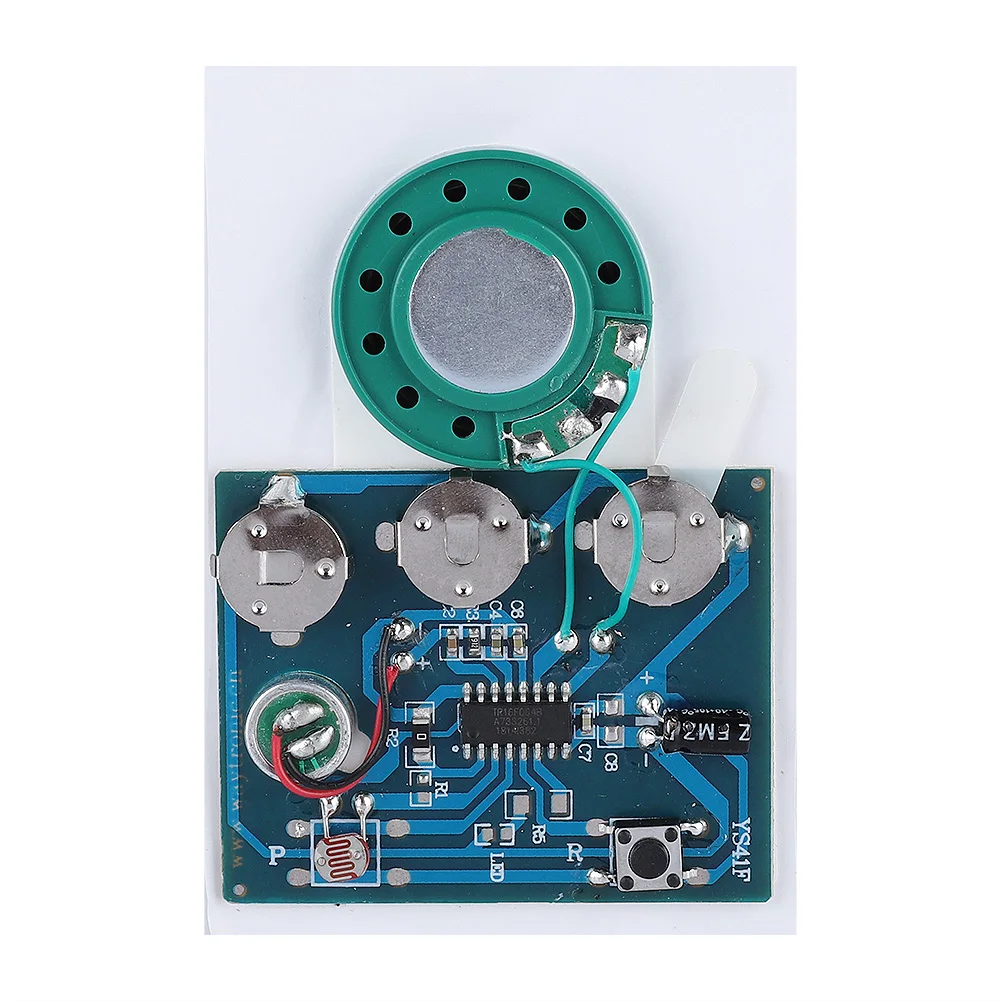 

27s Recordable Music Sound Voice Module Chip Voice Modules With Button Battery Wired Double Button Control Voice Module