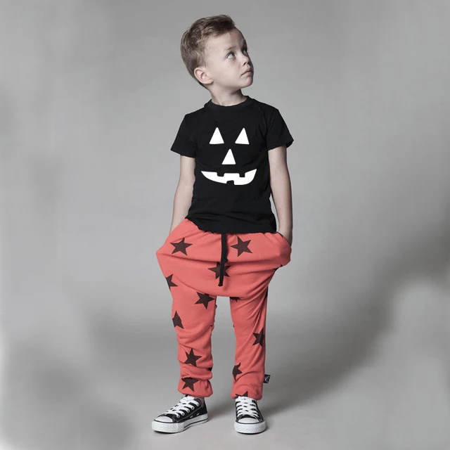 

GHOST SKULL Print Kids Halloween Tshirt Boy Girl T Shirt Holiday Party Clothes Funny Top Tees Fashion Cool Wear Children Tee