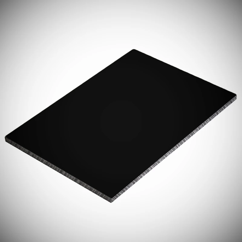 Feuille de Perspex en plastique acrylique noir brillant 3 mm, 16