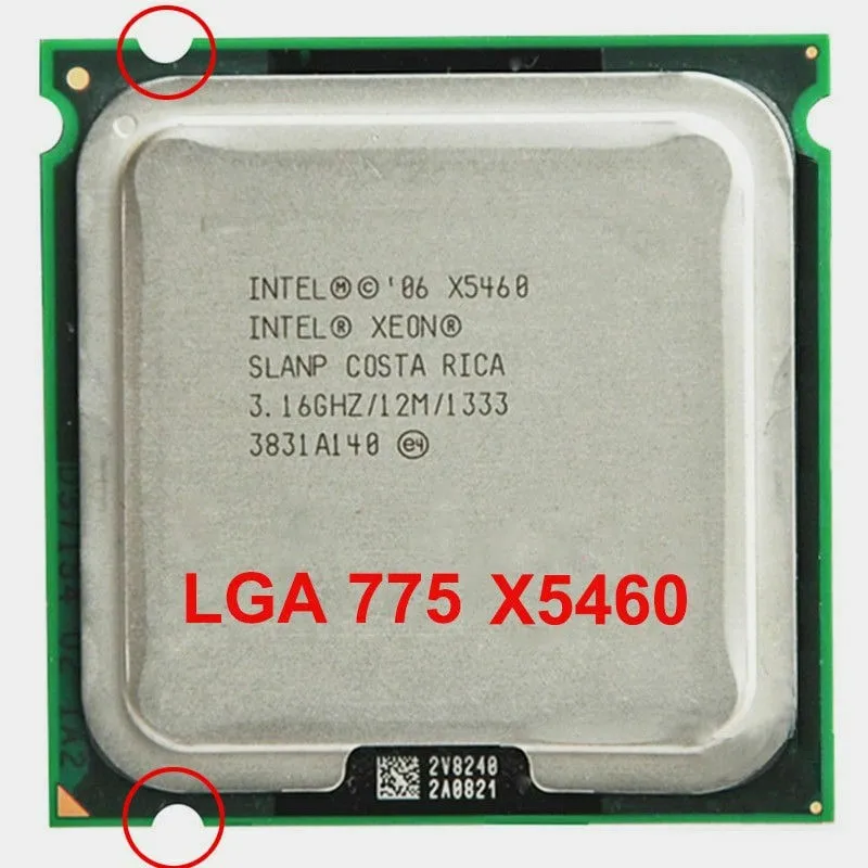 Процессор X5460 LGA775 cpu четырехъядерный 3,16G 12MB 1333MHz 120W без необходимости адаптера