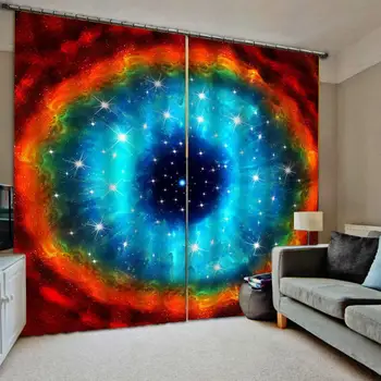 

curtain for living Cosmic space color space planet Customized 3D Blackout Curtains Living Room Bedroom Hotel Window