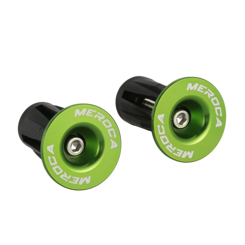 1 Pair Aluminum Bike Bicycle Handlebar Grips Cap Plug Handle Bar Caps End Plugs