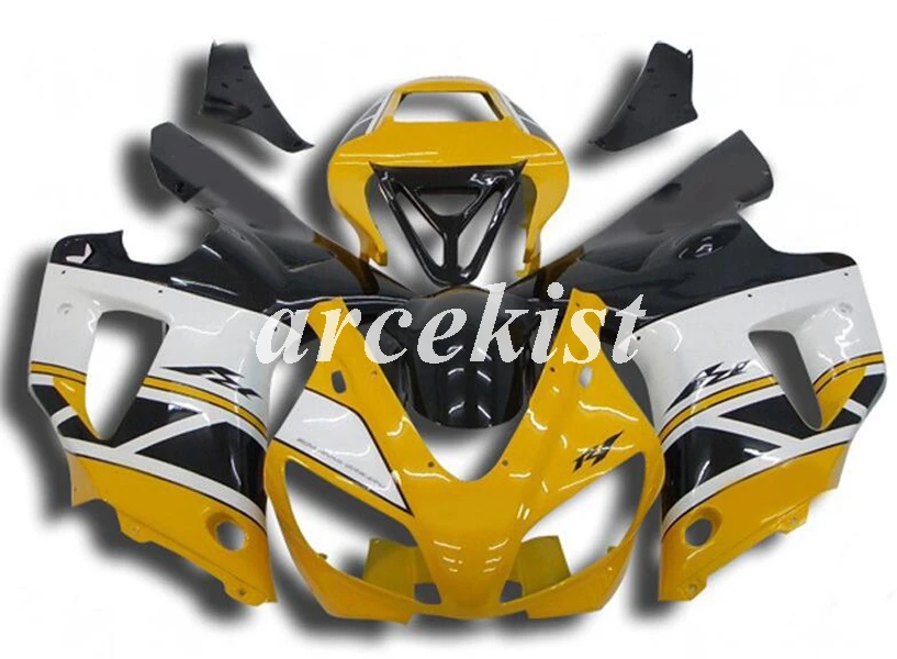 4 подарки ABS полный обтекатель комплект подходит для YAMAHA YZF-R1 R1 1998 1999 98 99 Кузов Набор красный белый глянцевый - Цвет: yellow