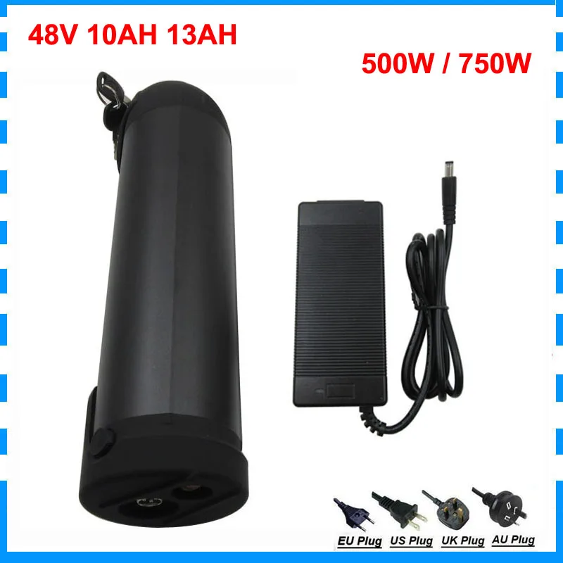 500W 48V 15AH электрический велосипед батареи 48 Вольт 8AH 10AH 13AH 17.5AH литиевая бутылка для