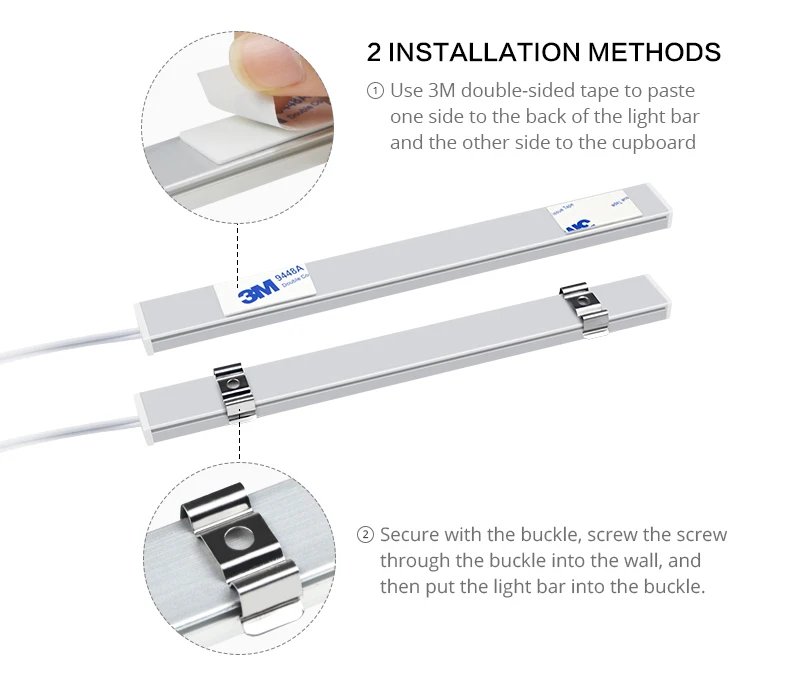 Description Picture 6 of itemUSB 5V LED Bar Light with Motion Sensor Under Cabinet Light Night Light For Cabinet Bedroom Wardrobe Indoor Lighting 30/40/50cm