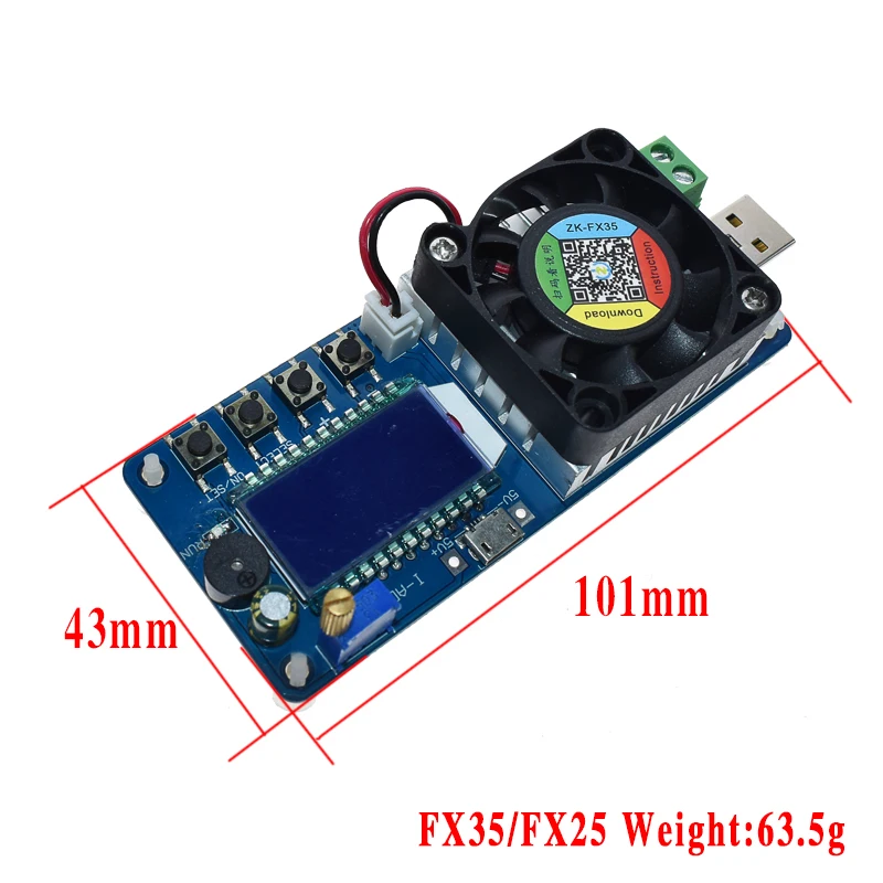 AEAK 25 Вт 35 Вт 4A/5A электронный тестер напряжения тока нагрузки USB Защита ЖК-дисплей HD дисплей Регулируемое сопротивление разгрузчик