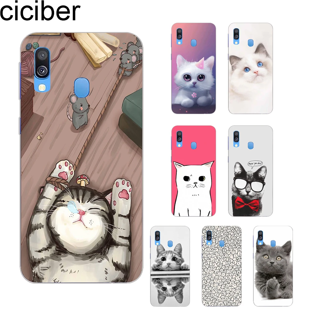 

ciciber Cartoon Cat Coque for Samsung Galaxy A50 Phone Case for Samsung A70 A40 A30 A20 A60 A10 A20e A80 Soft TPU Cover Funda