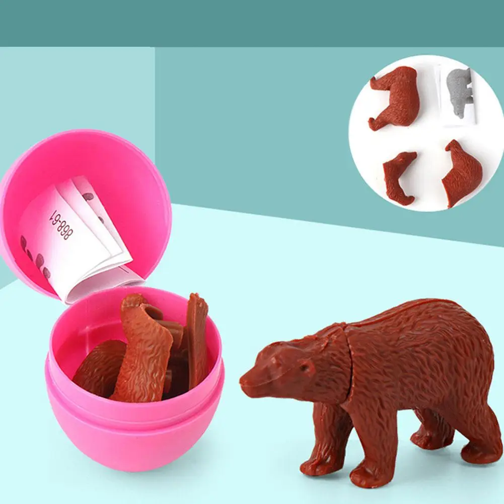 Cena 30 sztuk dzieci dzieci niespodzianka Split Egg puzle interakcja rodzic dziecko DIY montaż zabawki modele