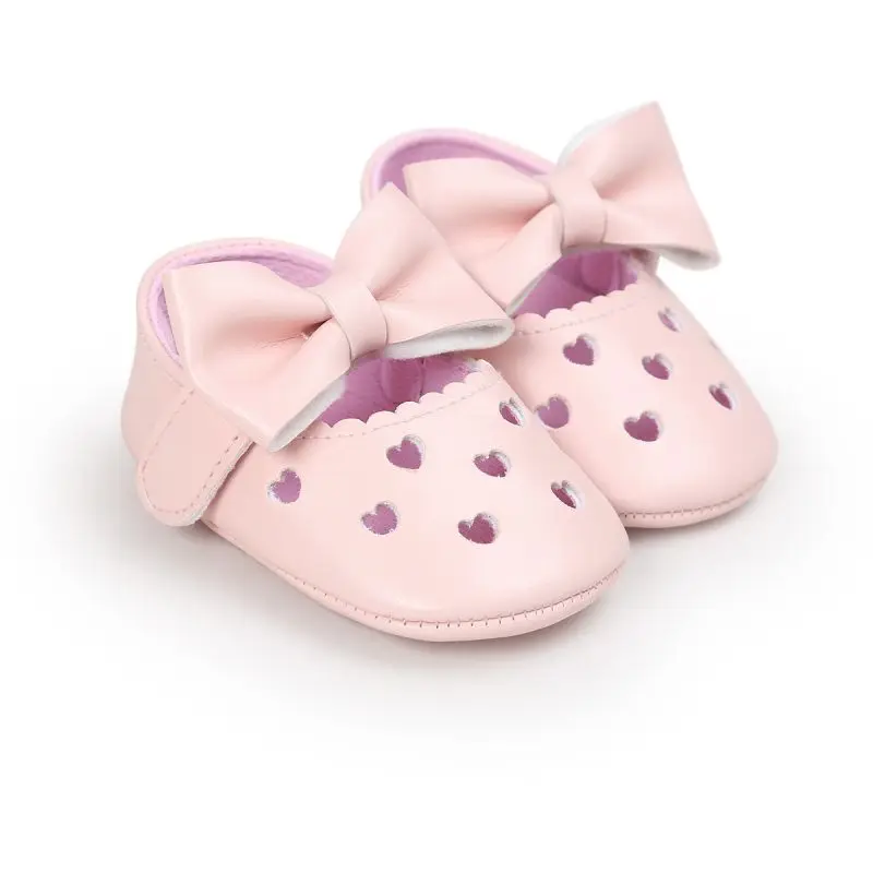 Обувь для новорожденных девочек; Bebe; первые ходунки; платье принцессы на плоской подошве с большим бантом и вырезами в форме сердца; балетки; Лидер продаж
