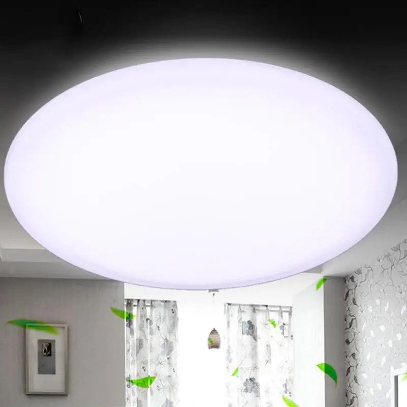 

48W Timing Dimmable Smart LED Ceiling Lamp Aluminum Acrylic Memory Function Surface Mounted WiFi Remote Voice Control