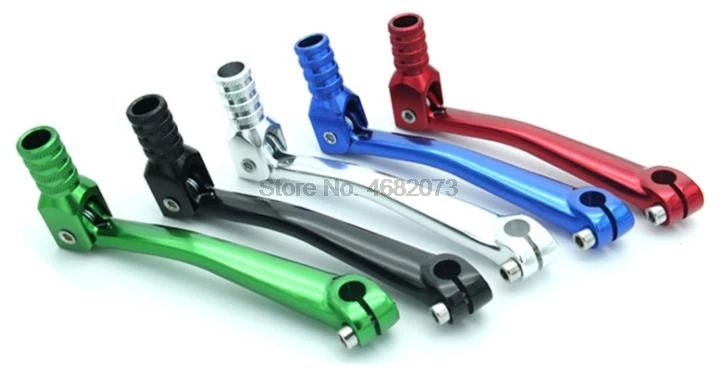 Leva Cambio Pit Bike In Lega Alluminio CNC - Pieghevole Per Moto Cross 4 Tempi | Filettatura 10mm - Foto 6