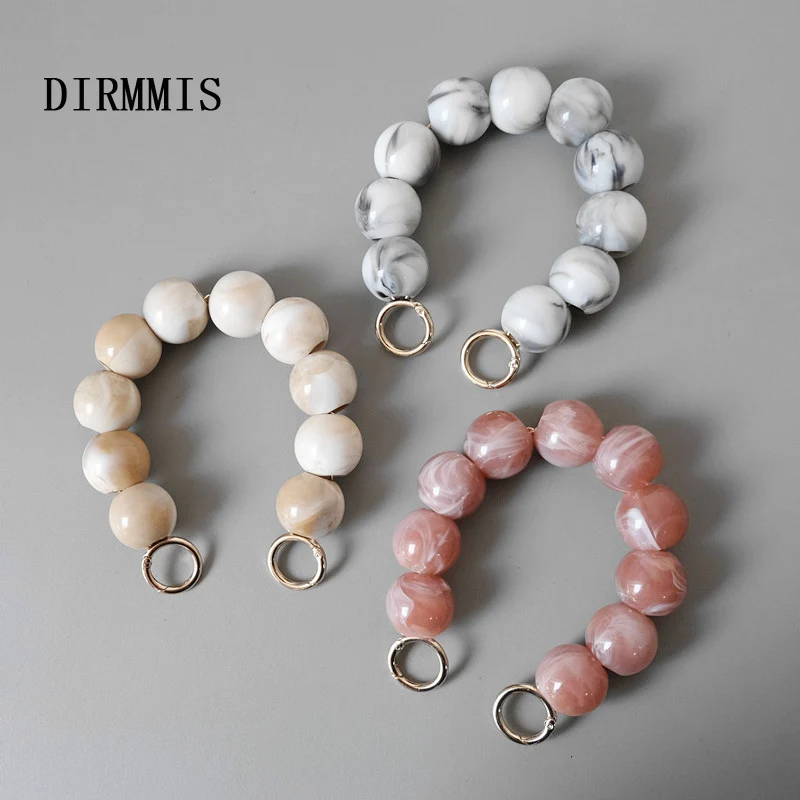 Bag-Accessory Handle Bead Acrylic Wristband Replacement-Bag Circlet Resin-Parts Luxury