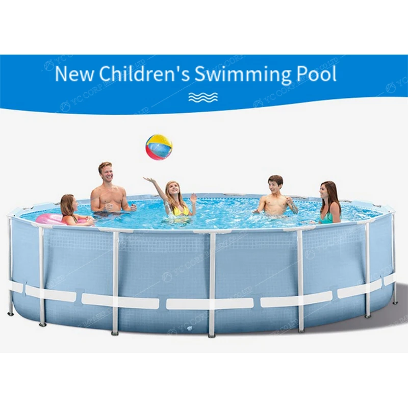 US $123.00 Inflatable SquareRound Swimming Pools for adult Folding Outdoor Portable Paddling Pool Large Size Family Pools