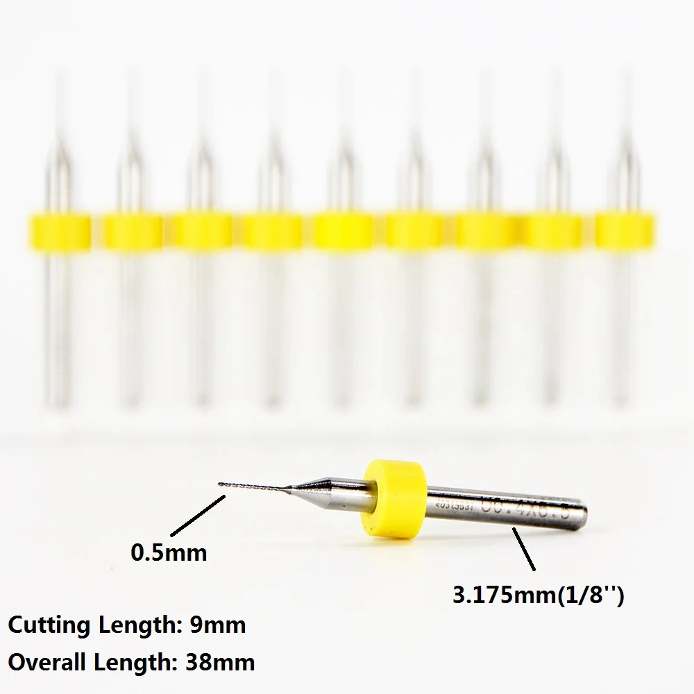 10pcs 2.2mm Carbide Steel Micro Engraving Drill Bits Tool CNC PCB Rotary Tools