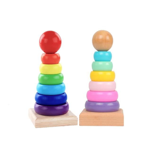 HOT SALE Baby Toys Colorful Wooden Blocks Baby Music Rattles Graphic Cognition Early Educational Toys For Kids 1-6 Years 2