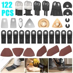 Hojas de sierra oscilantes, herramienta Universal de liberación rápida multiherramienta, Kit profesional de madera/Metal para Fein Multimaster, Dremel, Bosch