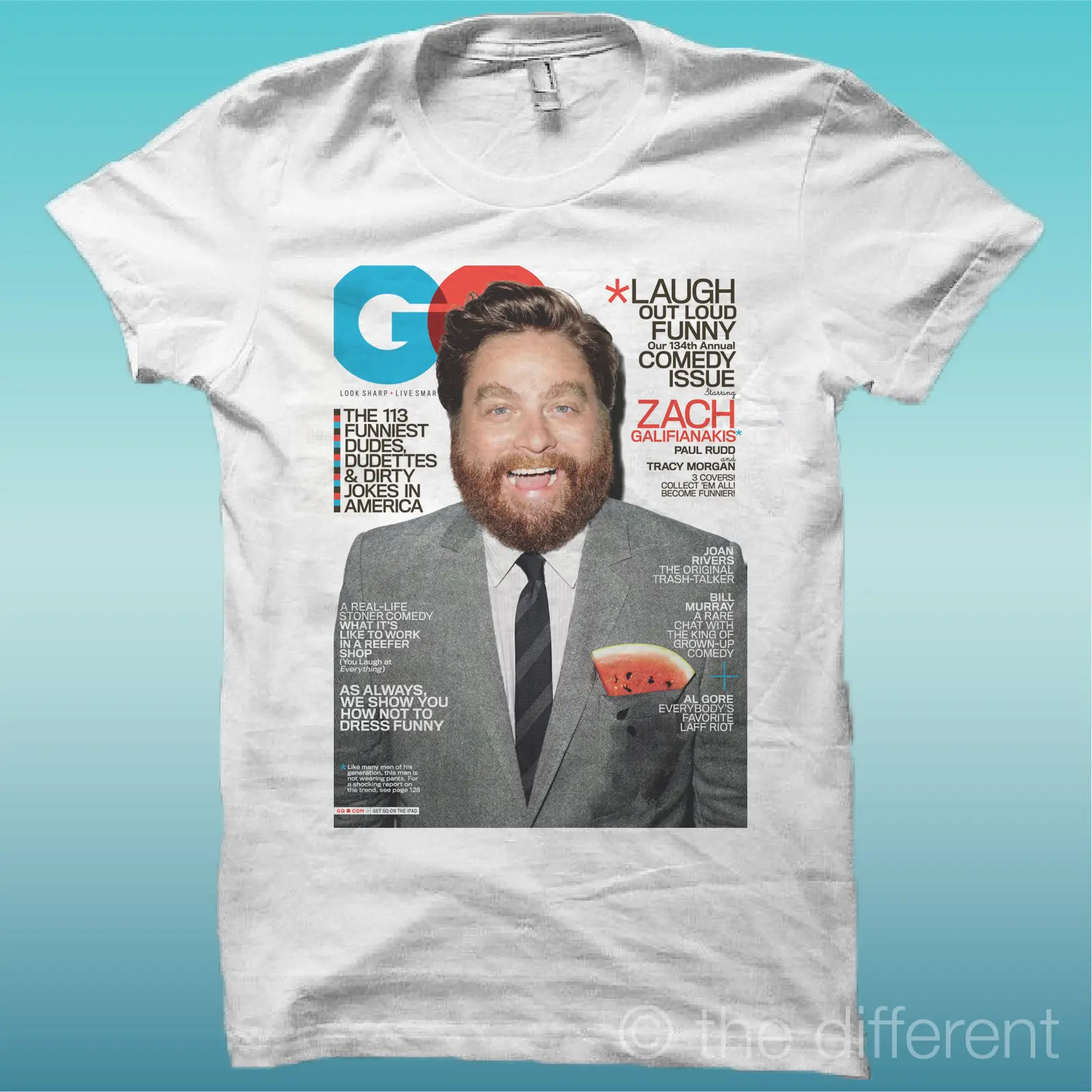 Футболка "Zach Galifianakis Alan a Night the Hangover" Винтажная белая футболка из хлопка для мальчика