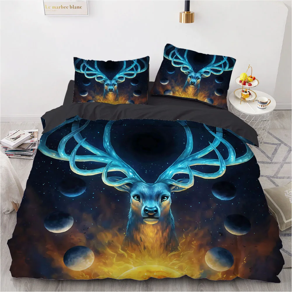 Комплект постельного белья с 3d рисунком животных стеллаж покрывало односпальный