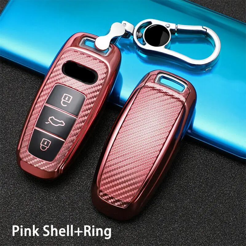 Cover chiave telecomando per Audi A6 A7 A8 Q8 e-tron C8 D5 A8L A6L 2018 2019 - Hb2c54b02f11a4d16a71eb5d8fcd867f7s