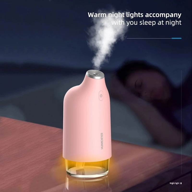 270 ml Cute Elephant Shape Portable USB Mini Ultrasonic Air Humidifier for Car Baby Room Home Bedroom