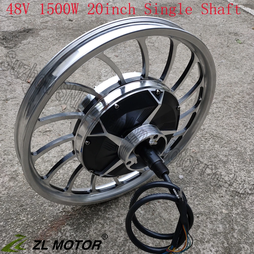 Мотор-ступица для электрического велосипеда 20 дюймов одновальный Тип 48 в 60 72 1500