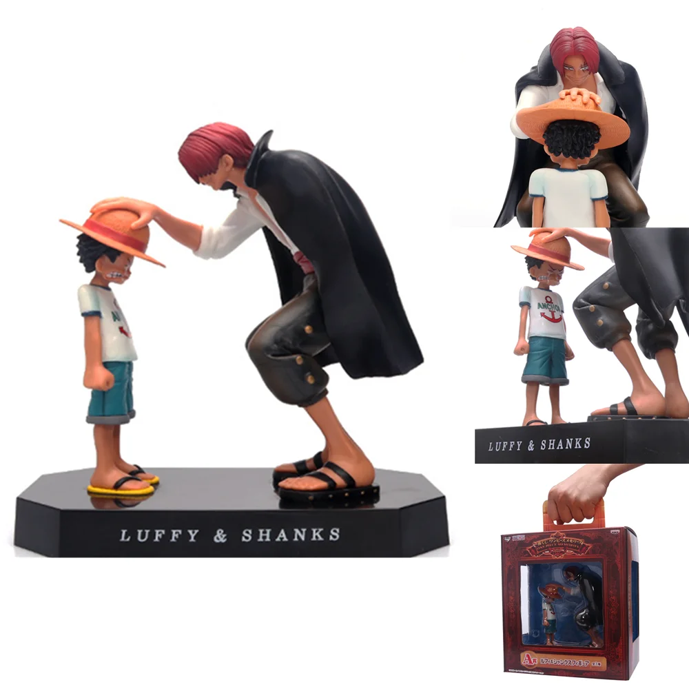 One Piece Monkey D.Luffy Shanks фигурки из красных волос ПВХ аниме модель игрушки для детей