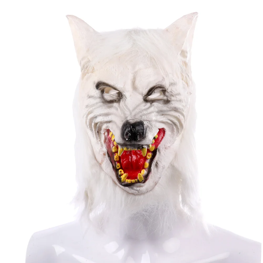 

PTYGO 2019 New Wolf Mask Cosplay Animal Head Halloween Costume Zombie Mask Horror Werewolf Creepy Dracula Mask Drop Shipping