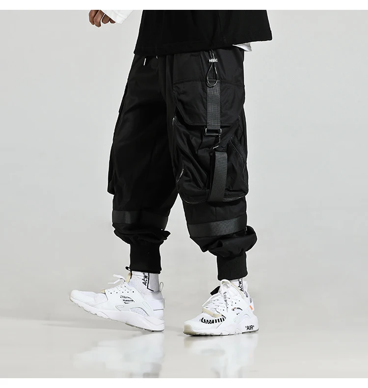 mens harem joggers 2020 Streetwear Joggers Hip Hop Trousers Black Harem Pants male Techwear Clothes Fashions Korean Style Bts Kpop Men Clothing elephant trousers