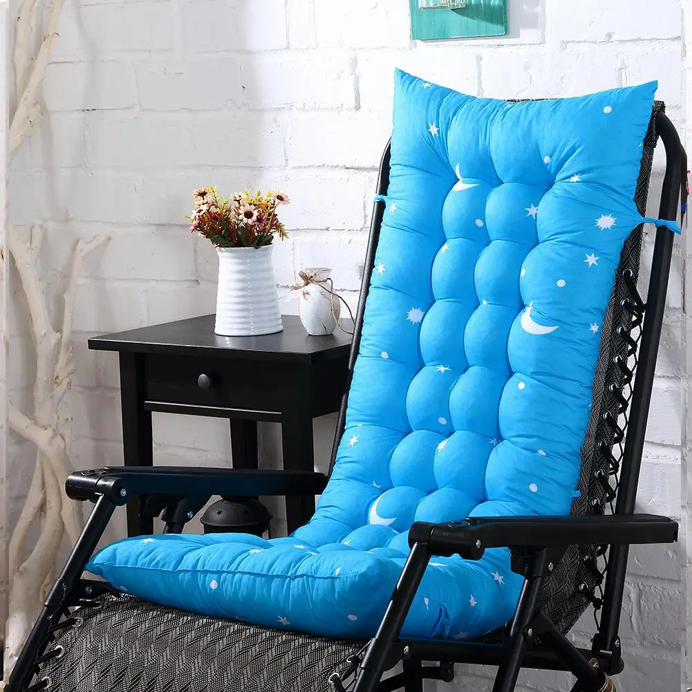 TWISTER.CK Thicken Double Side Folding Moon Star Printing Chair Cushion for Autumn Winter Noon Break
