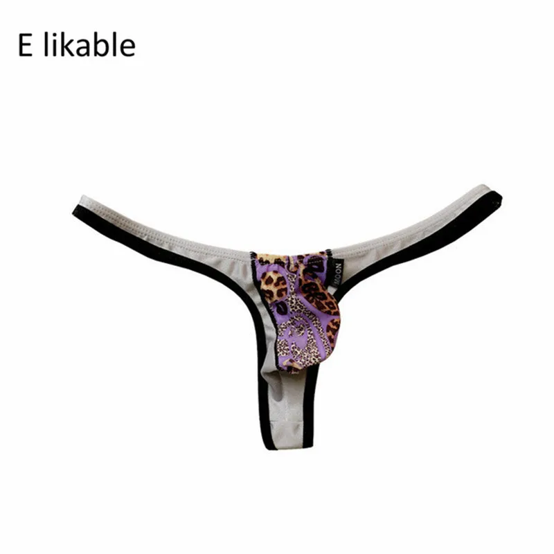 

E likable2021 Fashion New Products Printed Men's Underwear Comfortable Breathable Low Waist Sexy Thong