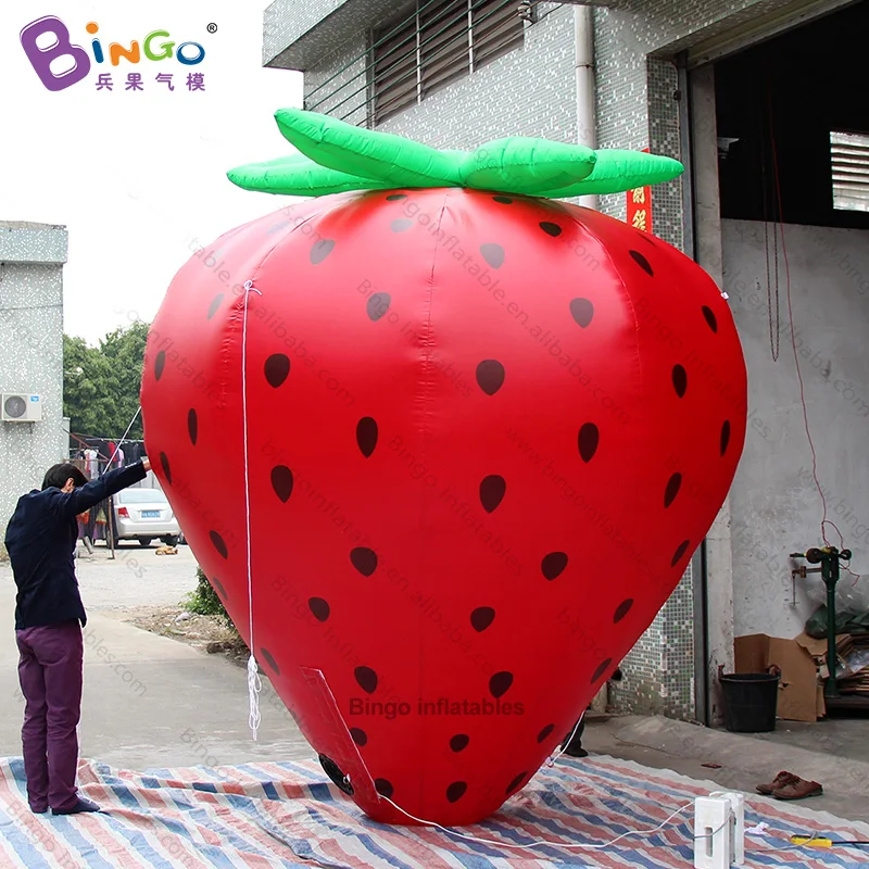 

EXQUISITE CRAFTS 3mH Inflatable Strawberries Characteristic Fruit Strawberry Promotional Display Toy Balloon