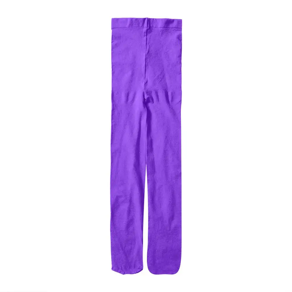 Purple Популярные Хлопковые гольфы для маленьких девочек, колготки, чулки для танцев, колготки для балета - Цвет: Purple