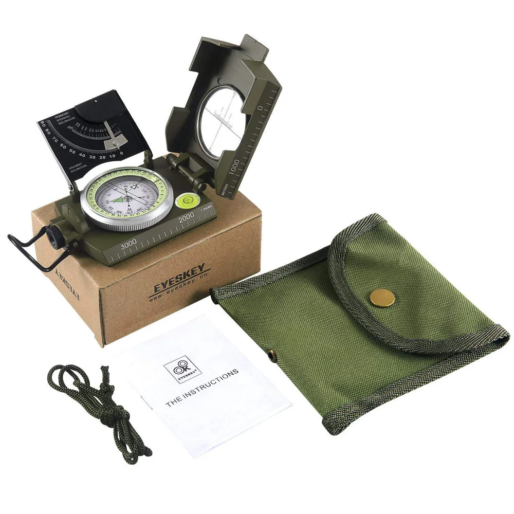 Outdoor Survival Gear Military Compass Camping Hiking Geological Compass  Digital Compass Camping Navigation Equipment Gadgets