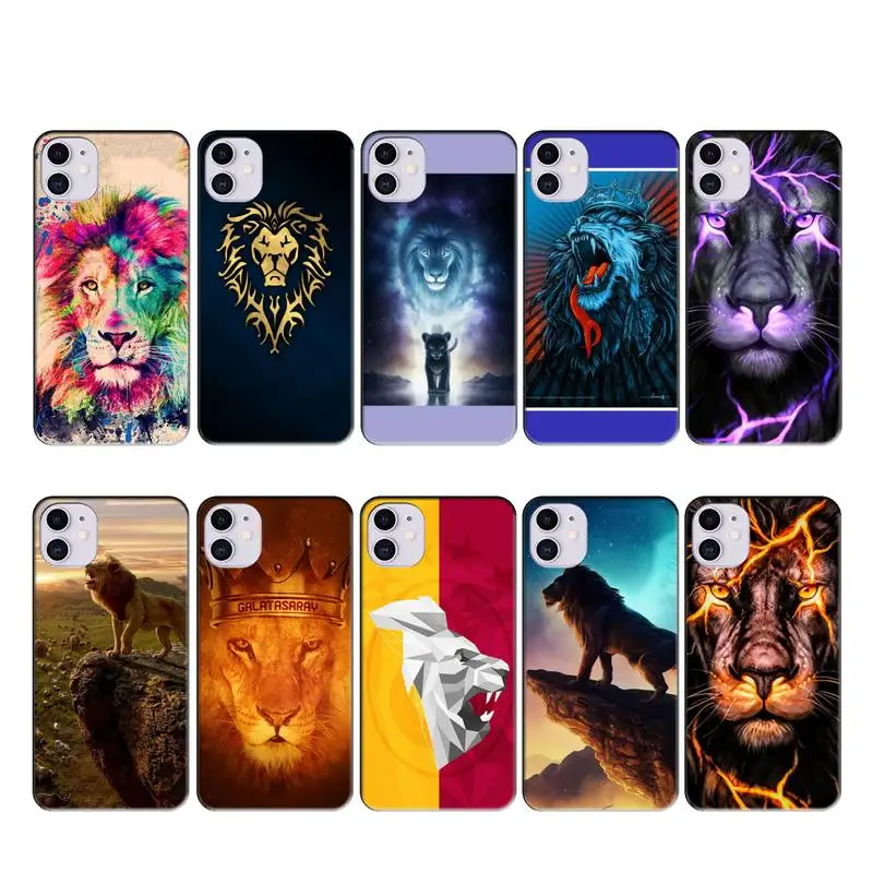 TK ELEVENV властная Лев чехол coque fundas для iphone 11 PRO MAX X XS XR 4S 5S 6S 7 8 PLUS SE 2020 Крышка |
