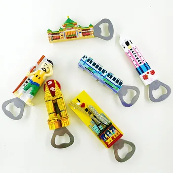

3d Resin Fridge Magnets Chongqing Tourism Souvenir Beer Bottle Opener Refrigerator Paste Magnetic Stickers Home Decor Gift Ideas