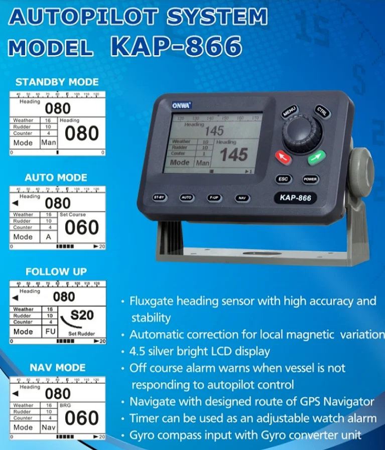 ONWA autopilot system KAP- 866