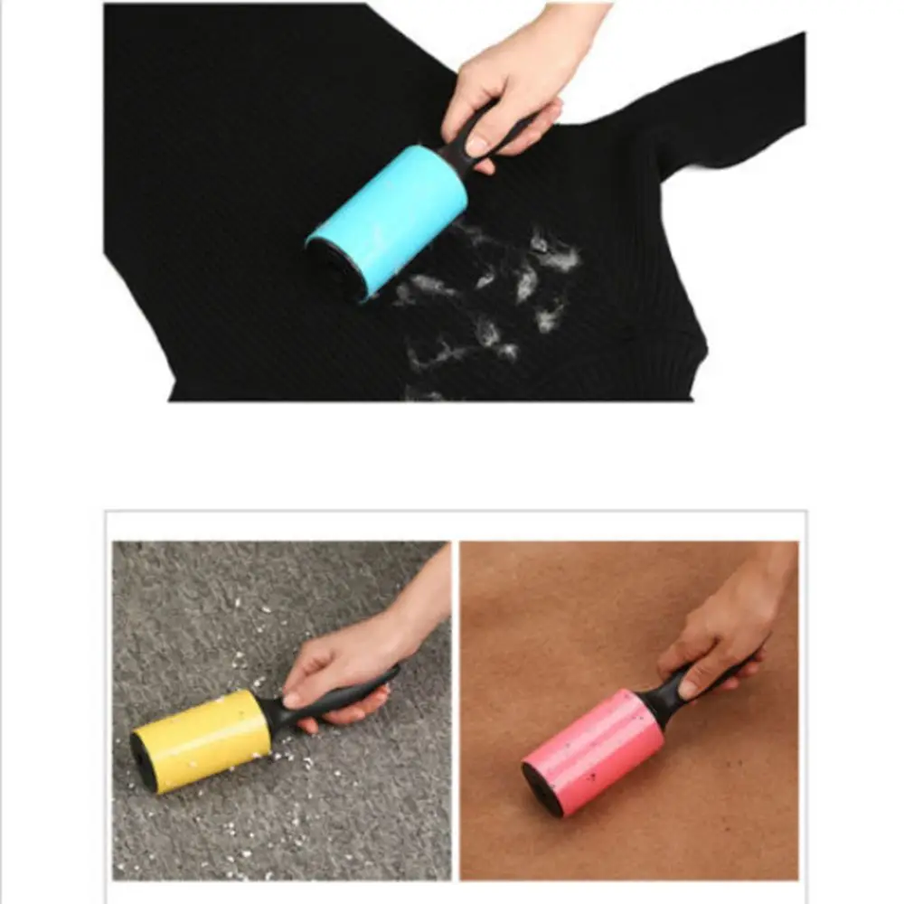 Reusable Washable Lint Roller Sticky Silicone Dust Wiper Household Cleaner Lint Sticking Roller Clothes Pet Hair Tools 1 PC lint remover pet hair remover lint roller cleaning tools clothes lint remover