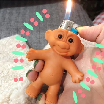 

Cute Funny Silicone Rubber Doll Lighter Shell Case Box Lighter Protector Nostalgic Toys Cigarette Accessories