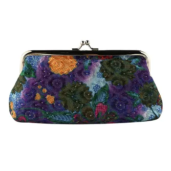 

Women Small Coin Purse Top Retro Character Small Wallet Girls Change Pocket Pouch Hasp Keys Bag Metal Bar Opening @C19