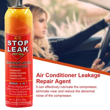 

Air conditioner Stop Leak with PAG Oil for Air Conditioning System Fluorescent Leak Detection R134A Refrigerant Oil Leak Repair