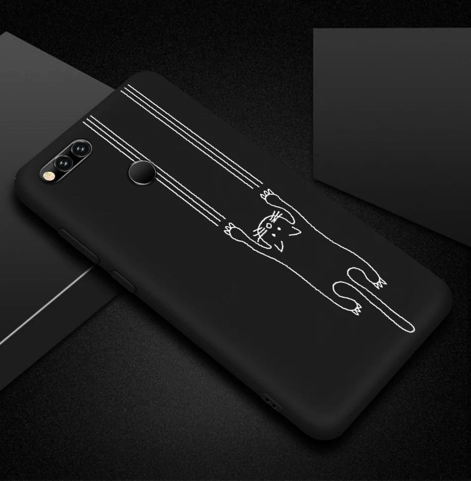 Мягкий Силиконовый ТПУ чехол для huawei Honor 7A Pro 7C 7X цветные Матовые чехлы для телефонов Redmi 5 Plus 5A 6 6A Go ультратонкий черный чехол