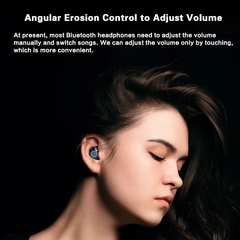 Bluetooth 5,0 наушники TWS True Беспроводные наушники спортивные наушники Hifi Bass 9D стерео гарнитуры с зарядным устройством
