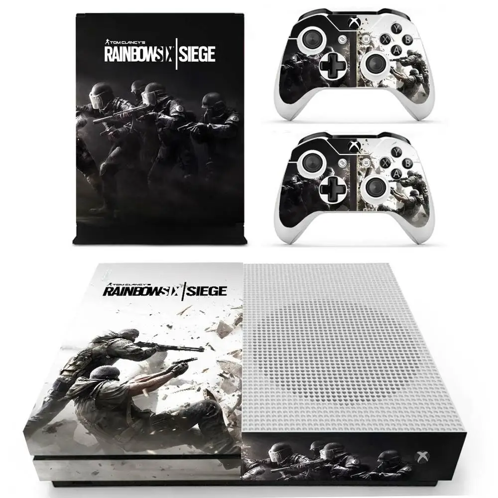 Радуга шесть осада кожаная Наклейка Обложка для Xbox One S консоль и контроллеры Slim