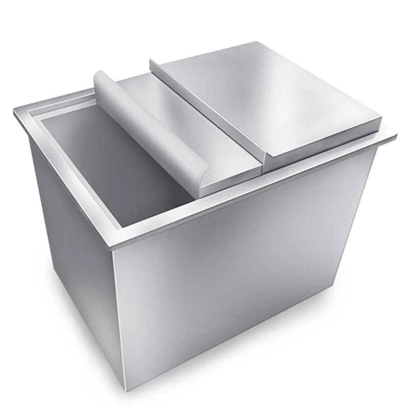 Coffee shop special ice storage 304 stainless steel milk tea shop water bar KTV bar Internet cafe ice storage tank 3