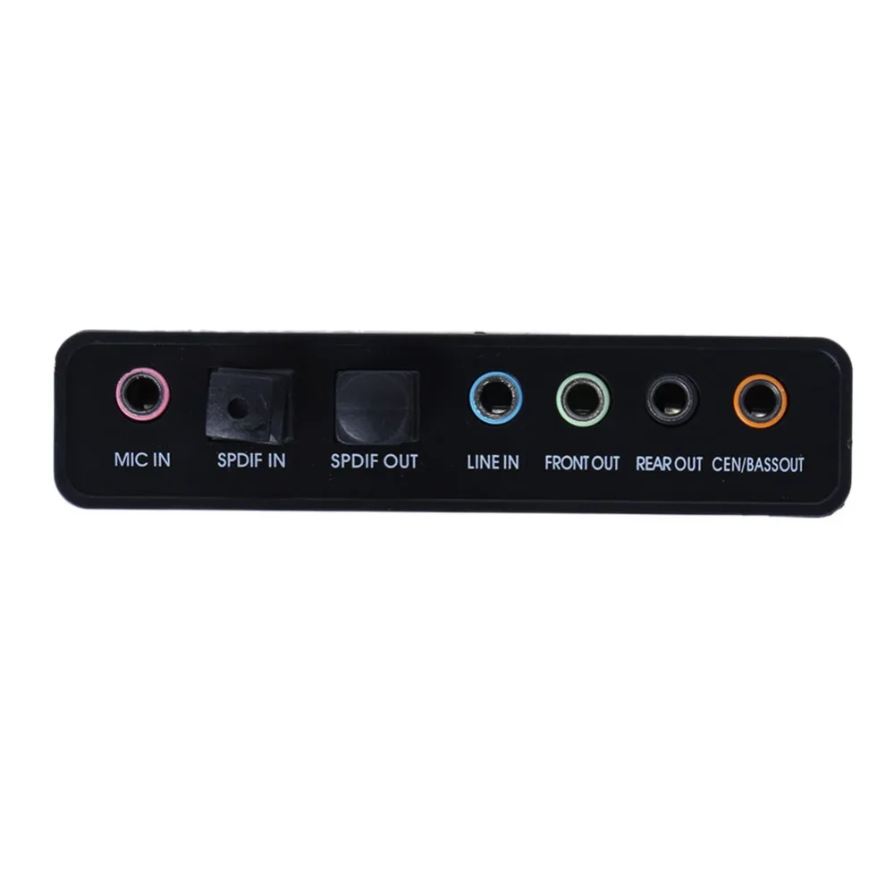 외부 사운드 카드 USB 7 채널 5.1 외장형 오디오 음악 사운드 카드 사운드 카드 (노트북 PC 용) CD + USB Cabler